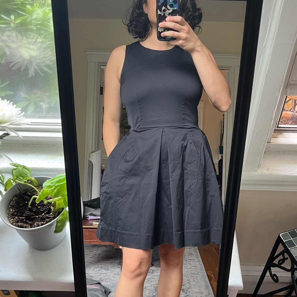 a line black dress